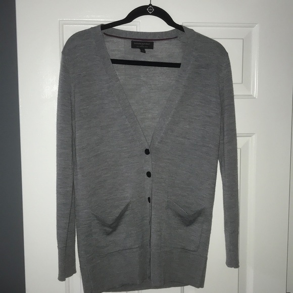 Banana Republic Sweaters - Bannana Republic Grey Cardigan